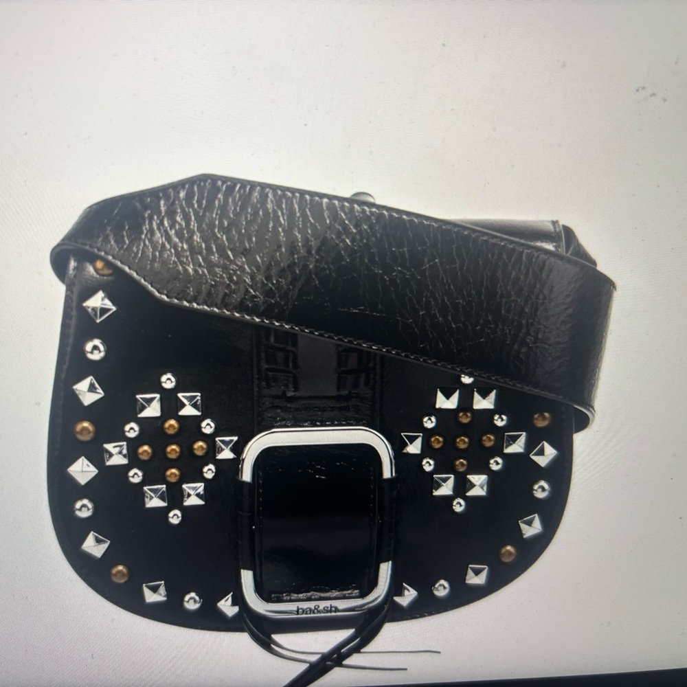 BA&SH Studded Black Crossbody Bag, used once, perfect condition